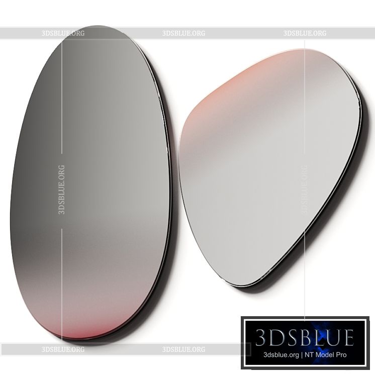 Connubia Calligaris Miro Mirrors 3DS Max - thumbnail 3