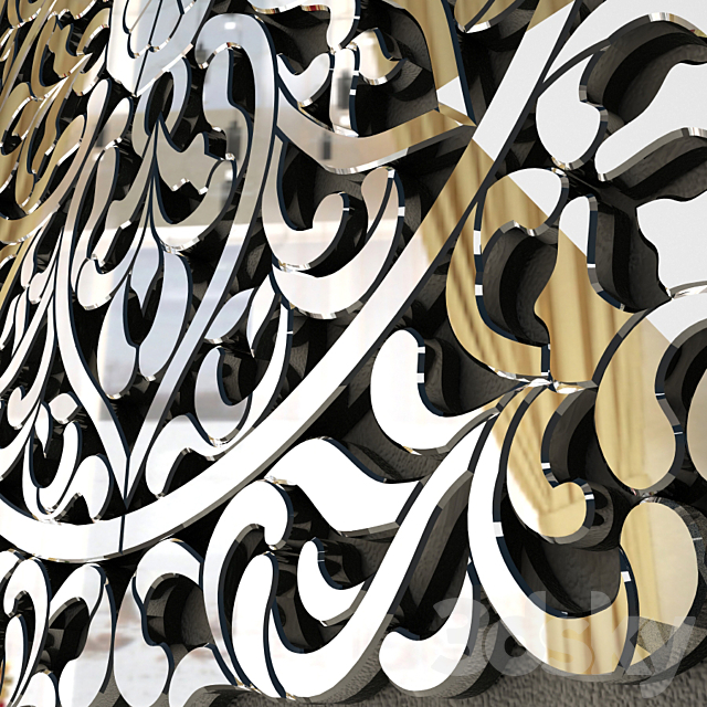 Decorative mirror Garda Decor 3DSMax File - thumbnail 2