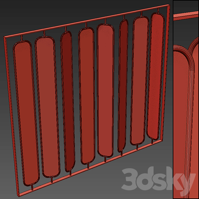 Decorative partition 14 3DSMax File - thumbnail 3