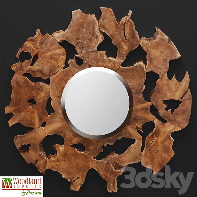 Decorative Wall Mirror 3DSMax File - thumbnail 1