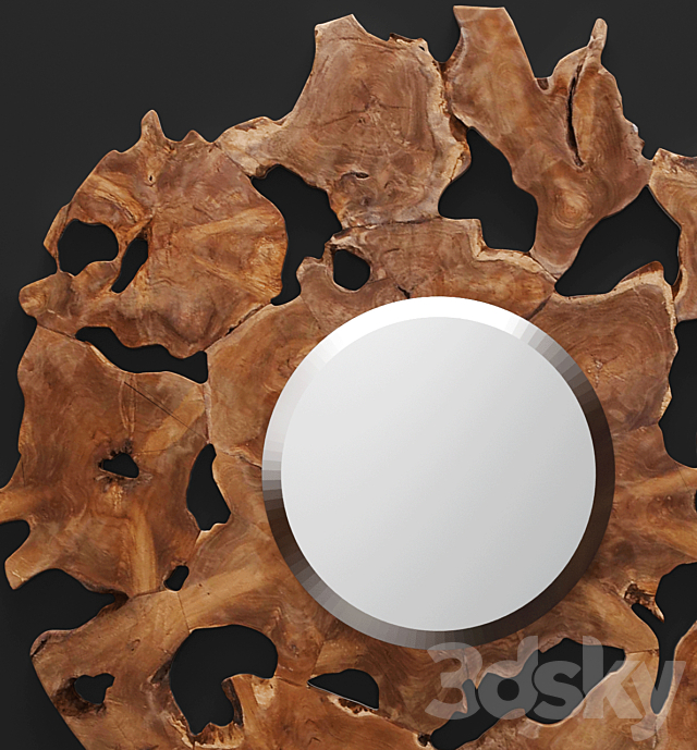 Decorative Wall Mirror 3DSMax File - thumbnail 2