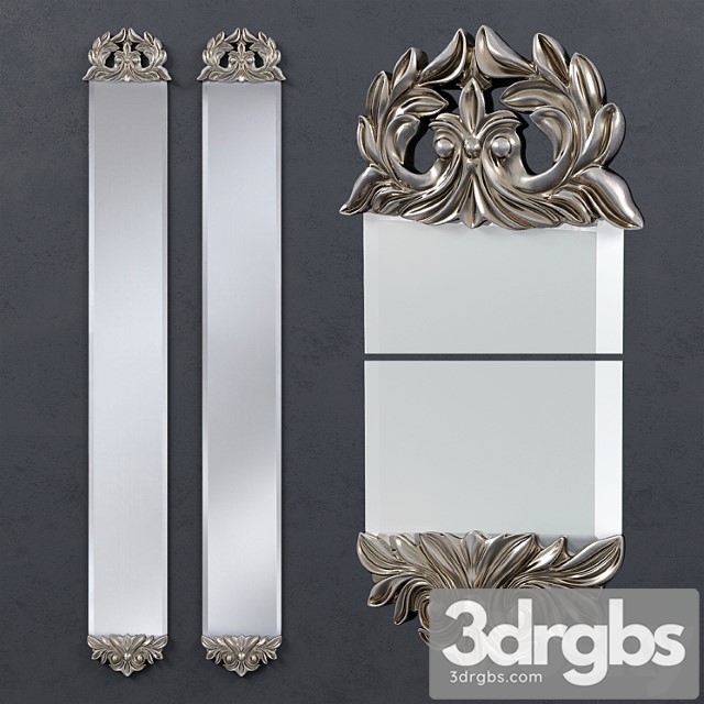 Deknudt slim classic wall mirror 3dsmax Download - thumbnail 1