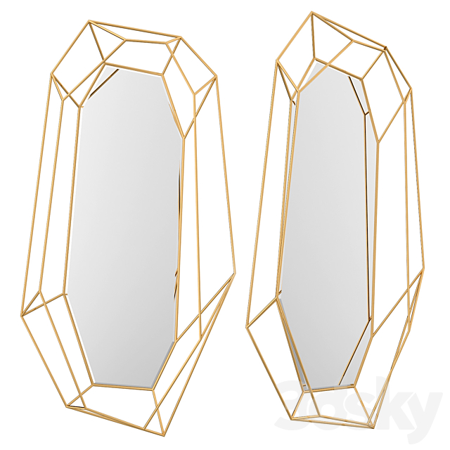 Diamond Big Mirror 3DSMax File - thumbnail 1