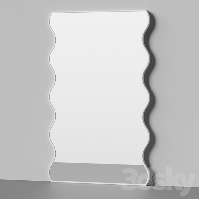 Dot Wavey Mirror by West Mirrors 3DS Max Model - thumbnail 3