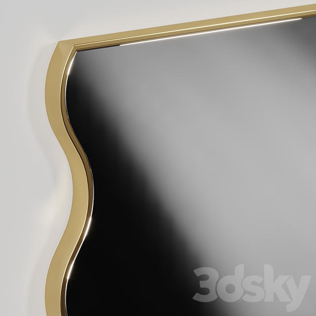 Dot Wavey Mirror by West Mirrors 3DS Max Model - thumbnail 4