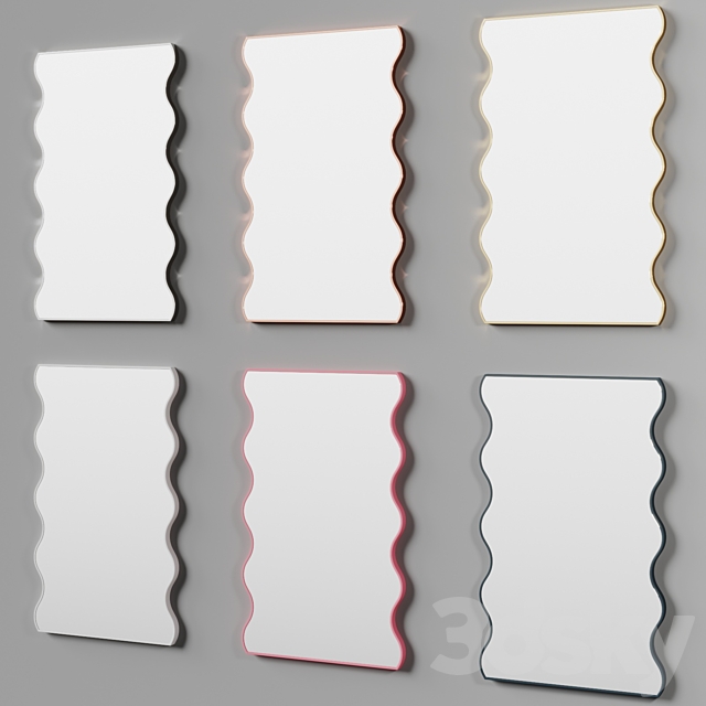 Dot Wavey Mirror by West Mirrors 3DS Max Model - thumbnail 5