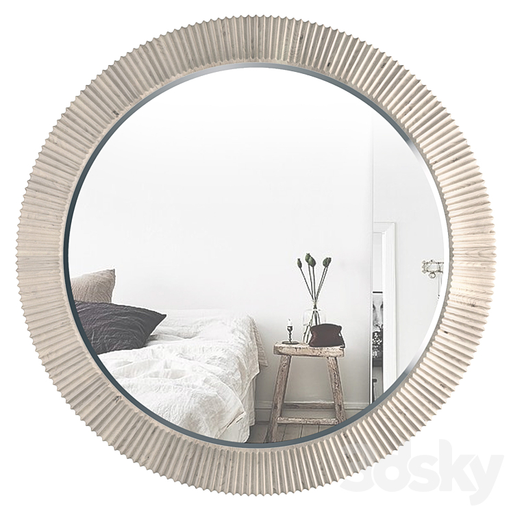 East Hampton Round Mirror 395-333 3DS Max - thumbnail 1