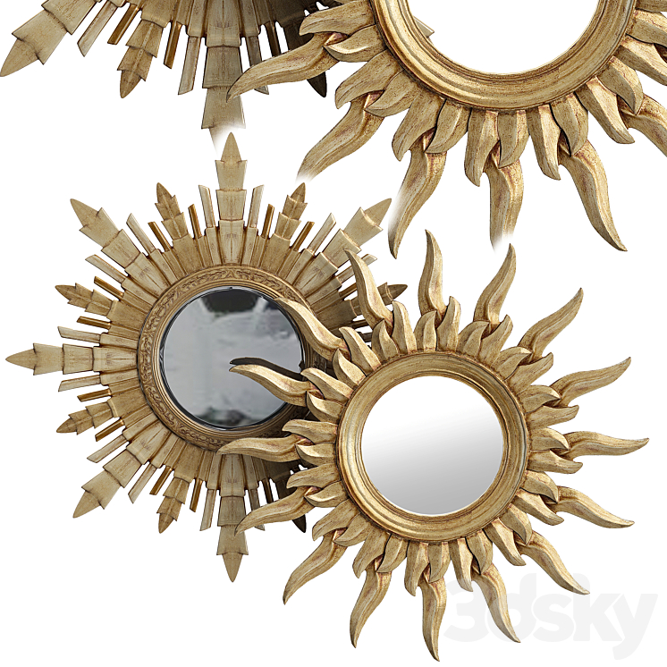 Eichholtz MIRROR BAHIA and MIRROR SULTAN 3DS Max - thumbnail 1