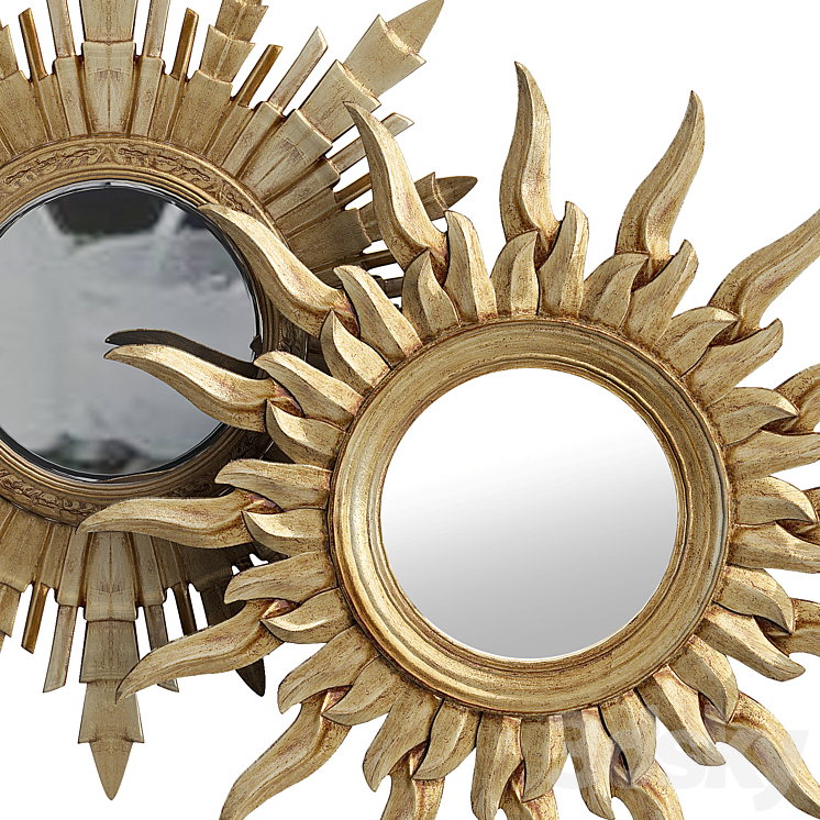 Eichholtz MIRROR BAHIA and MIRROR SULTAN 3DS Max - thumbnail 2