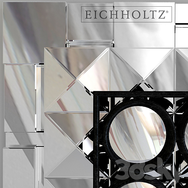 Eichholtz mirrors 3DS Max Model - thumbnail 2