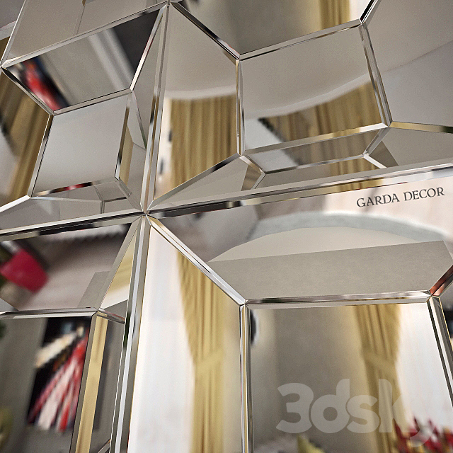 Exclusive mirror Garda Decor 3DS Max Model - thumbnail 2