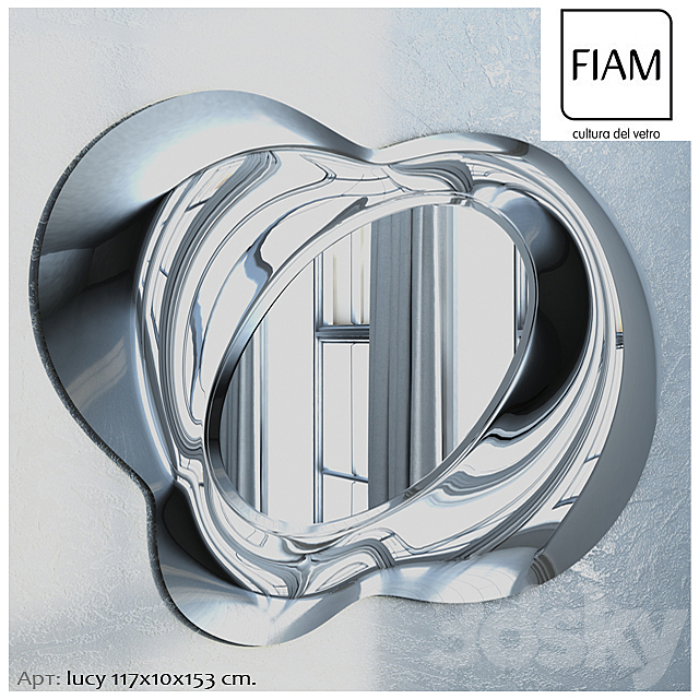 FIAM Mirror – Lucy design Massimiliano e Doriana Fuksas 3DS Max Model - thumbnail 1