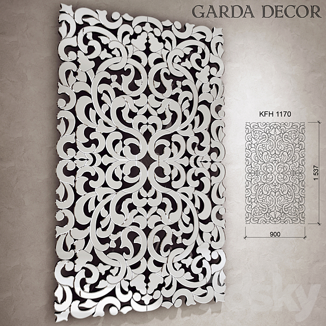 Garda Decor Mirror KFH 1170 3ds Max - thumbnail 1