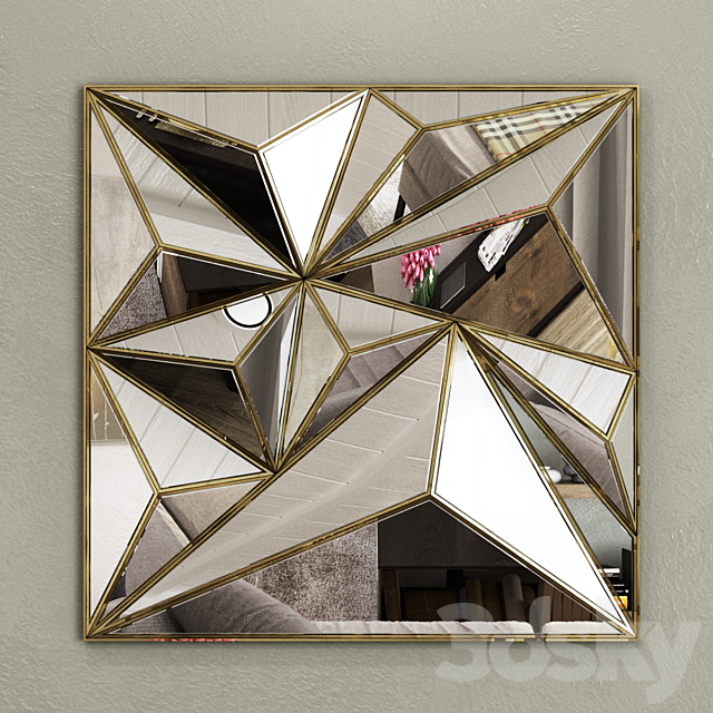 Geometric mirror 3DSMax File - thumbnail 1