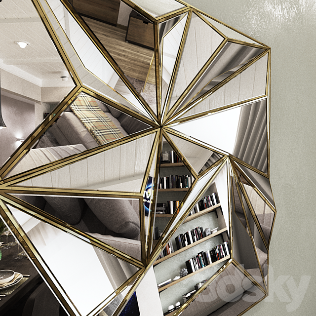 Geometric mirror 3DSMax File - thumbnail 2