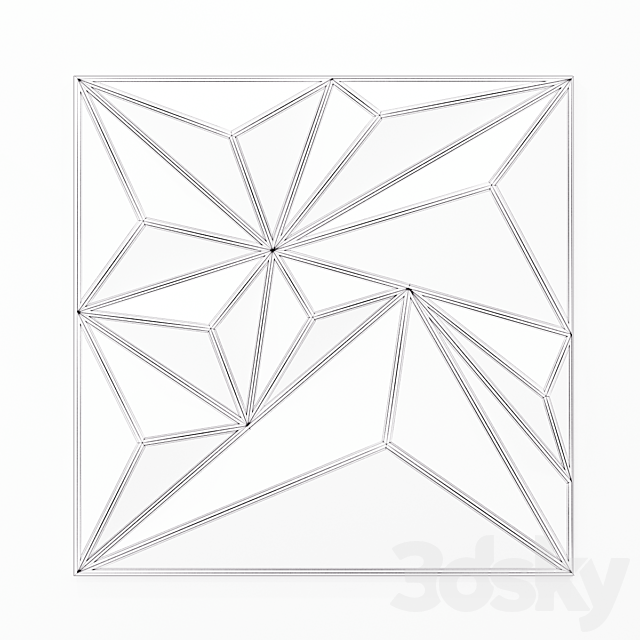 Geometric mirror 3DSMax File - thumbnail 3