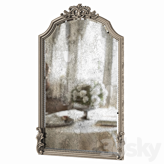 Graciella Old World Wall Mirror 3DS Max Model - thumbnail 2