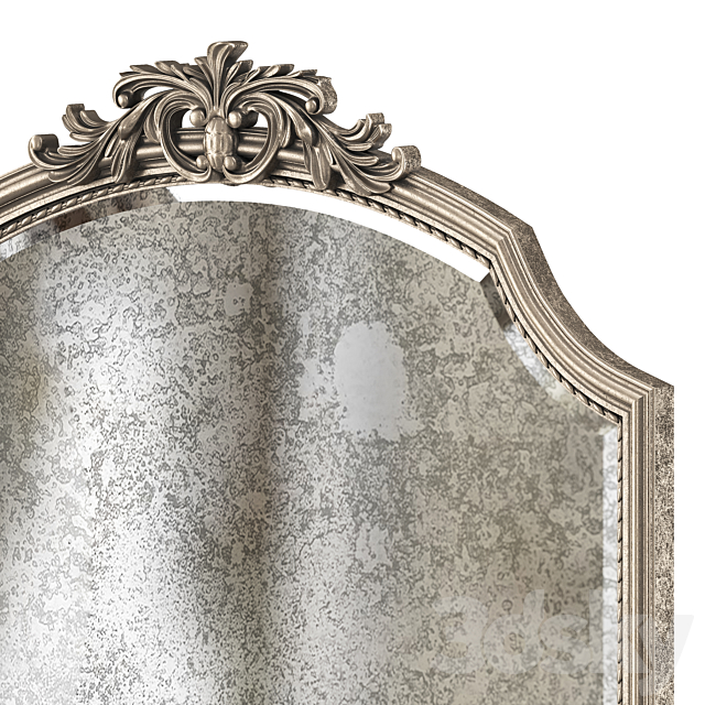 Graciella Old World Wall Mirror 3DS Max Model - thumbnail 3