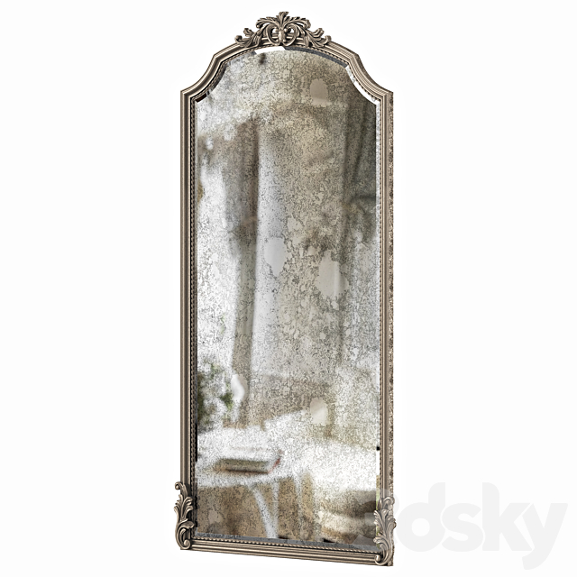 Graciella Old World Wall Mirror 3DS Max Model - thumbnail 4