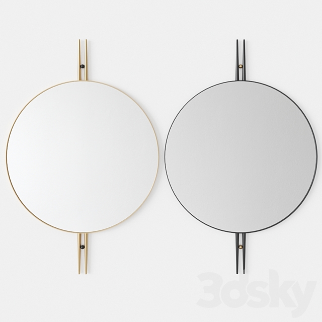 GUBI IOI Wall Mirror Ø80 by Gam Fratesi 3DSMax File - thumbnail 1