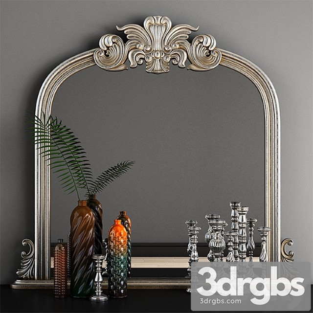 Haversham overmantel mirror 3dsmax Download - thumbnail 1