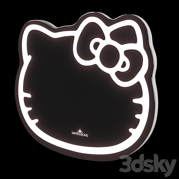 Hello Kitty LED Mirror 3DS Max Model - thumbnail 2