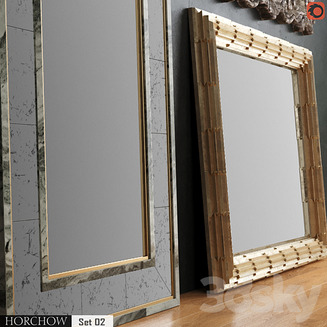 HORCHOW Mirrors Set 02 3DSMax File - thumbnail 2