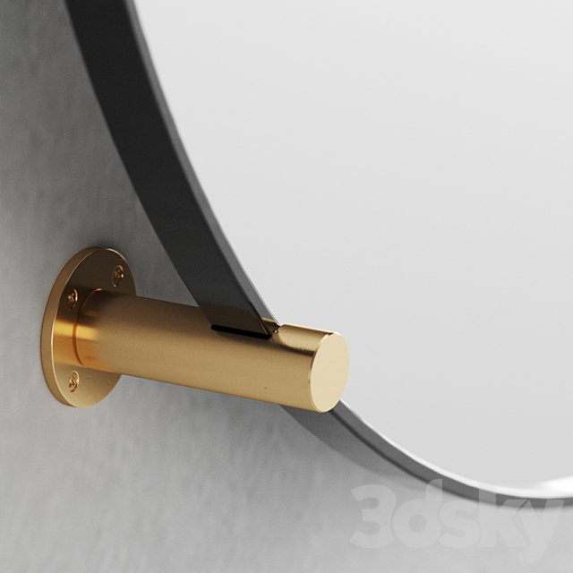 Jamison Circular Wall Stud Mirror 3DSMax File - thumbnail 2