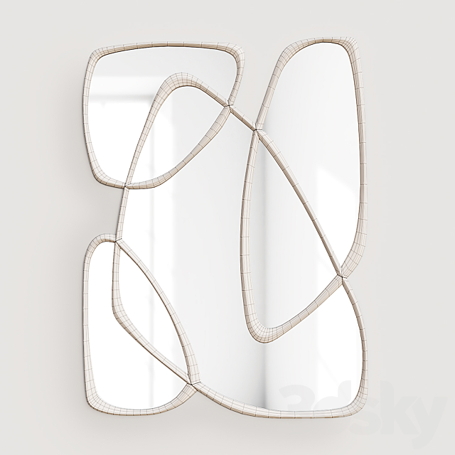 John-Richard Collection_Asymmetrical Mirror 3DS Max Model - thumbnail 5