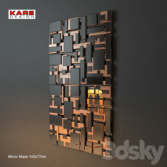 KARE design Mirror Maze 3ds Max - thumbnail 1