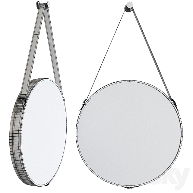 KARE Mirror Hacienda 61 cm (vray NEXT) 3DS Max Model - thumbnail 3