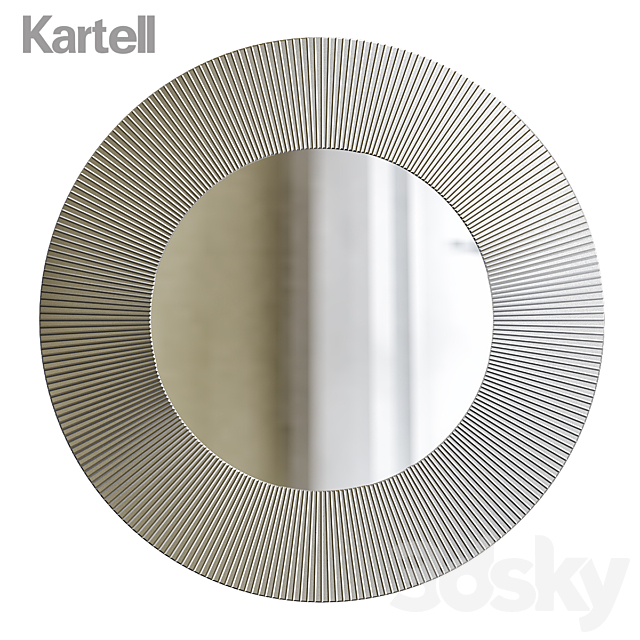 Kartell framed mirror 3DS Max Model - thumbnail 3