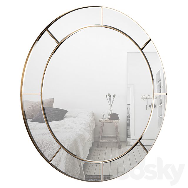 Large Round Wall Mirror BRYS3835 3DS Max Model - thumbnail 2