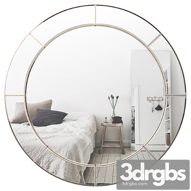 Large round wall mirror brys3835 3dsmax Download - thumbnail 1