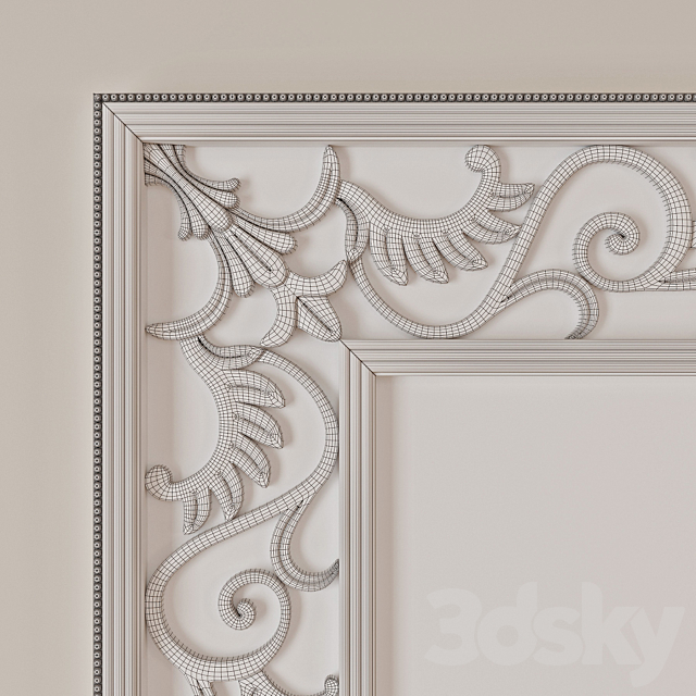 Laura Ashley Mirror 3DS Max Model - thumbnail 2