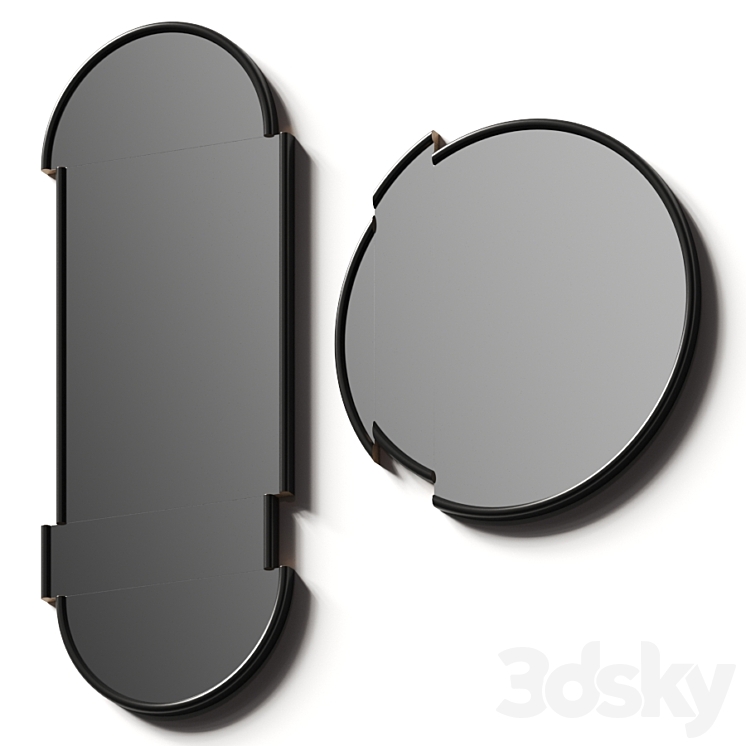 Lee Broom Split Wall Mirrors 3DS Max Model - thumbnail 3