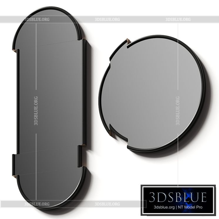 Lee Broom Split Wall Mirrors 3DS Max - thumbnail 3