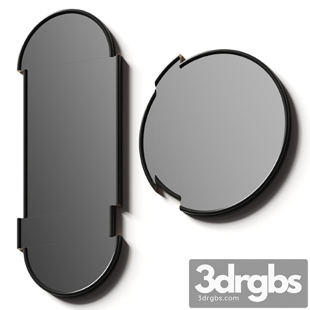 Lee broom split wall mirrors - thumbnail 1