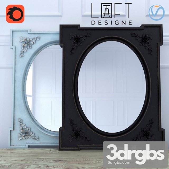 Loft Design 3023 Mirror 3dsmax Download - thumbnail 1