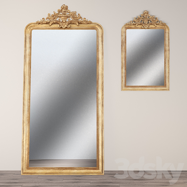 Louis Philippe Gilt Mirror. Restoration Hardware 3DSMax File - thumbnail 2