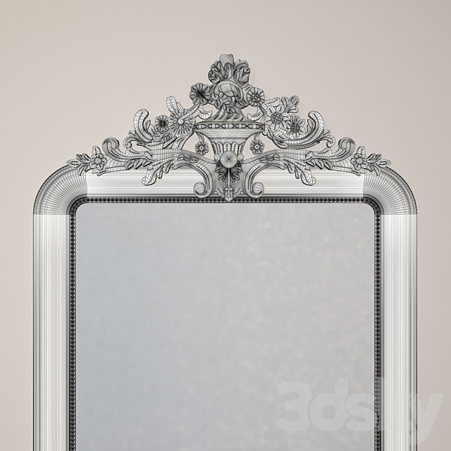 Louis Philippe Gilt Mirror. Restoration Hardware 3DSMax File - thumbnail 3