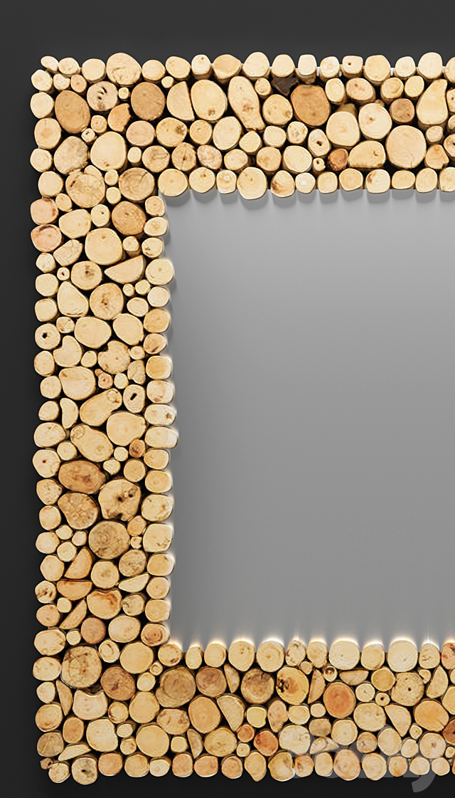 Manila Mirror timber wooden decor eco eco-design 3DS Max Model - thumbnail 2