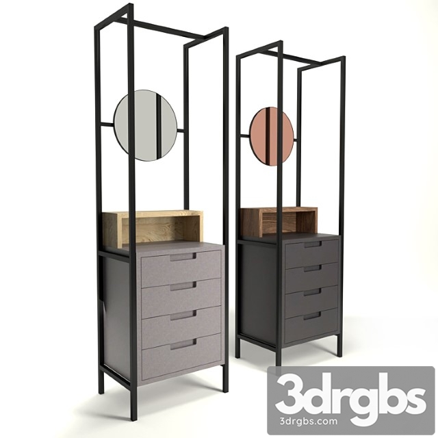 Mannmade London Alexandra Mirror Drawers 4 3dsmax Download - thumbnail 1