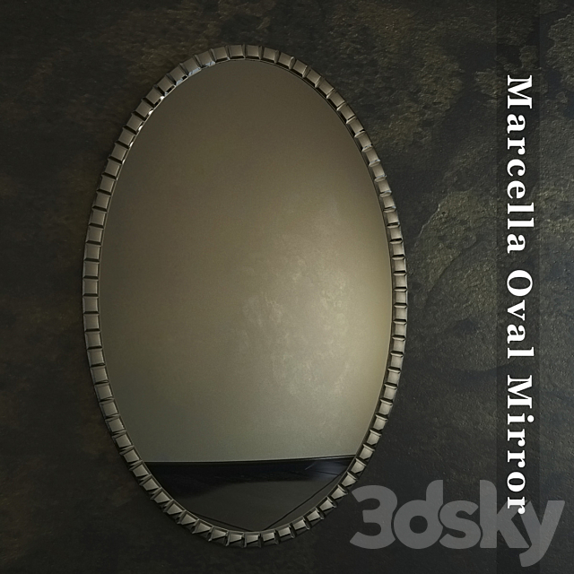 Marcella Oval Mirror 3DSMax File - thumbnail 1