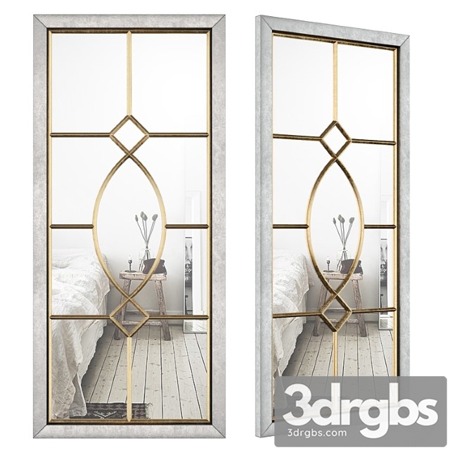 Mercersburg window wall accent mirror 3dsmax Download - thumbnail 1