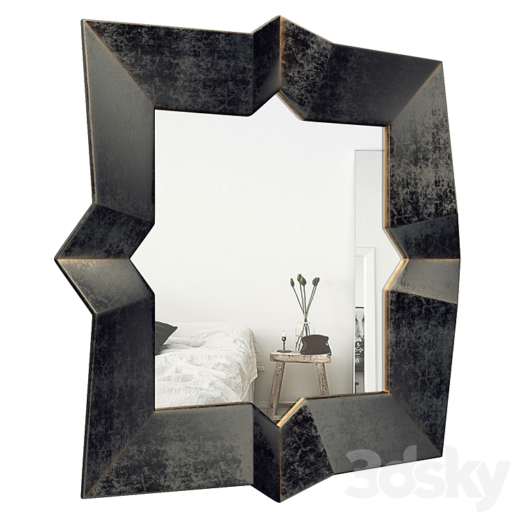 Metal Wall Mirror SGBH2295 3DS Max - thumbnail 2