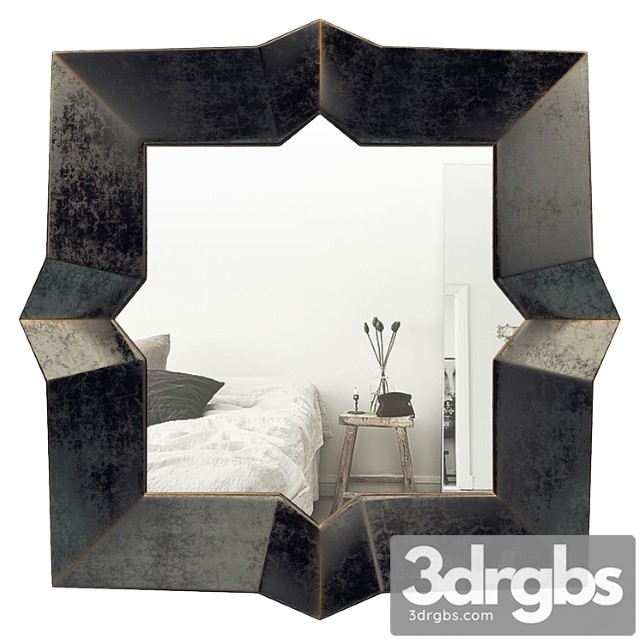 Metal wall mirror sgbh2295 3dsmax Download - thumbnail 1