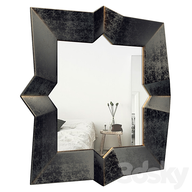 Metal Wall Mirror SGBH2295 3DSMax File - thumbnail 2