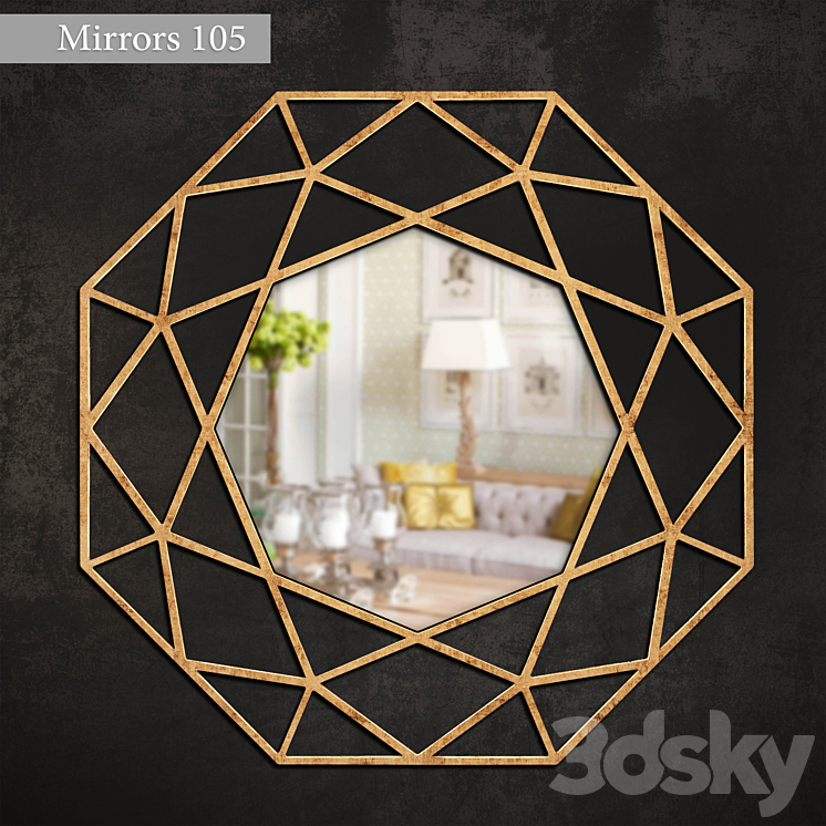 Mirror 105 3DS Max - thumbnail 1