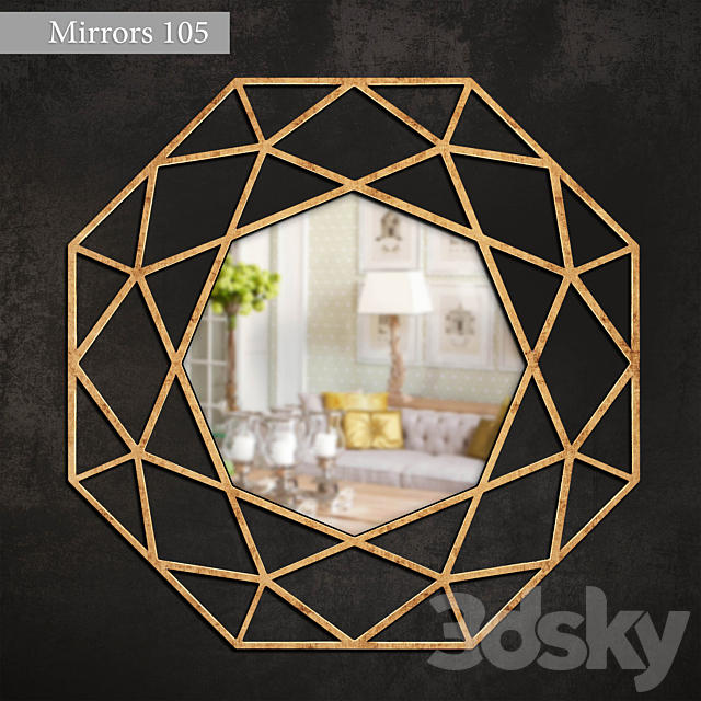 Mirror 105 3DSMax File - thumbnail 1